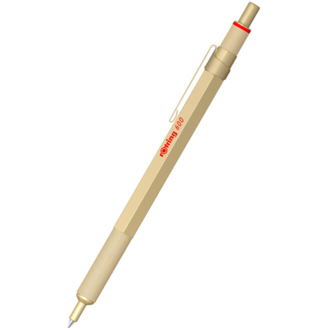 Balpen rOtring 600 medium goud