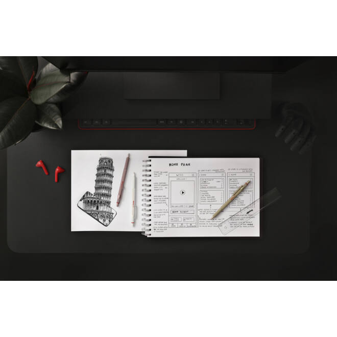 Balpen rOtring 600 medium goud