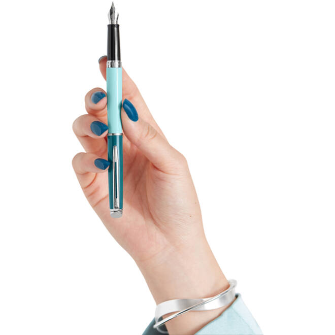 Vulpen Waterman Hémisphère Colour Blocking green CT fijn