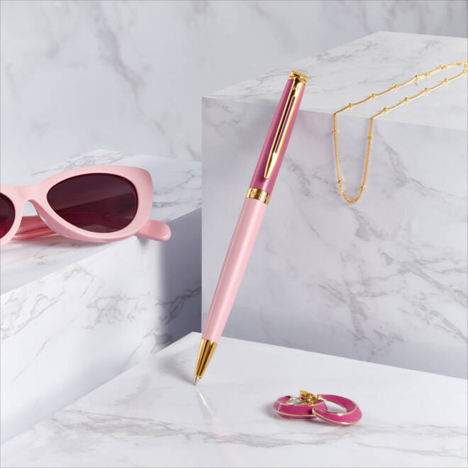 Rollerpen Waterman Hémisphère Colour Blocking pink GT fijn
