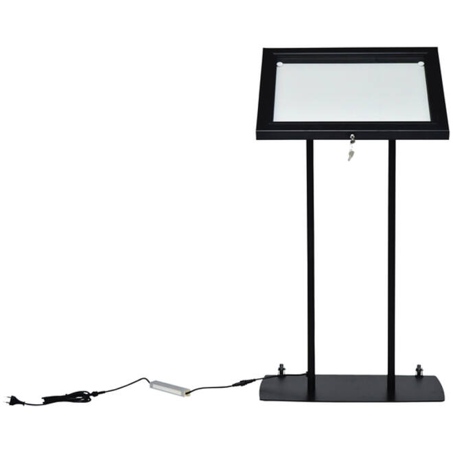 Menu vitrinekast Europel 2x A4 LED