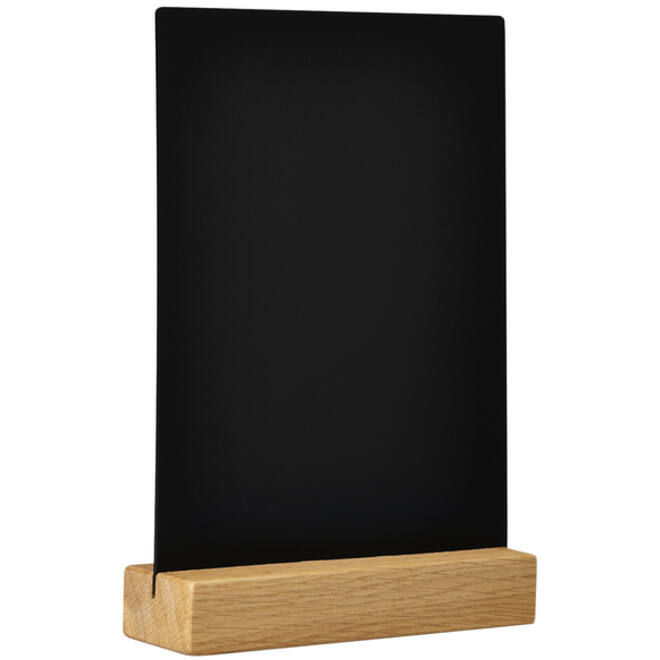 Krijtbord Europel houten voet A5 staand