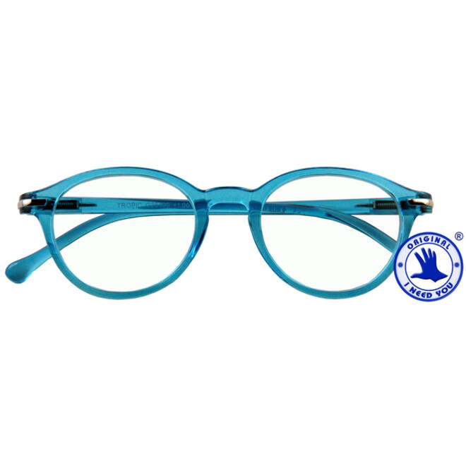 Leesbril I Need You +2.00 dpt Tropic blauw