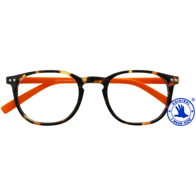 Leesbril I Need You +1.50 dpt Junior Selection bruin-oranje