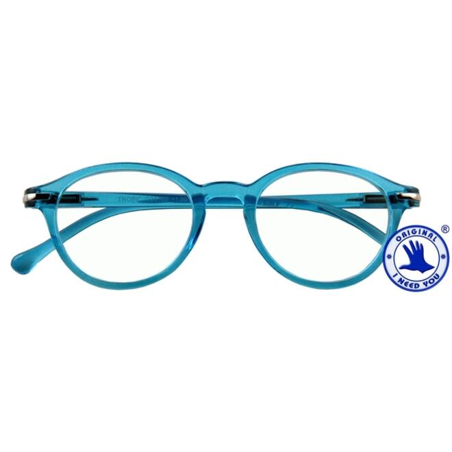 Leesbril I Need You +2.50 dpt Tropic blauw