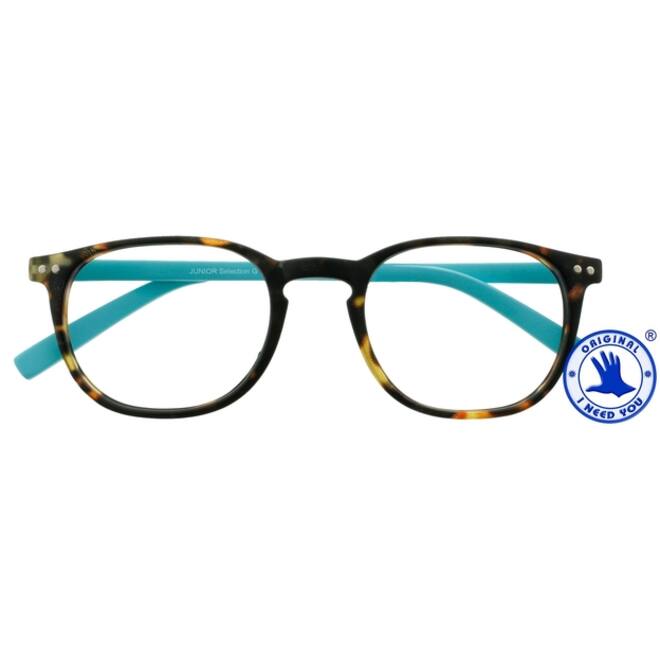 Leesbril I Need You +1.50 dpt Junior Selection bruin-turquoise