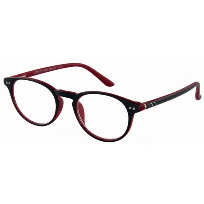Leesbril I Need You +2.50 dpt Dokter New grijs-rood