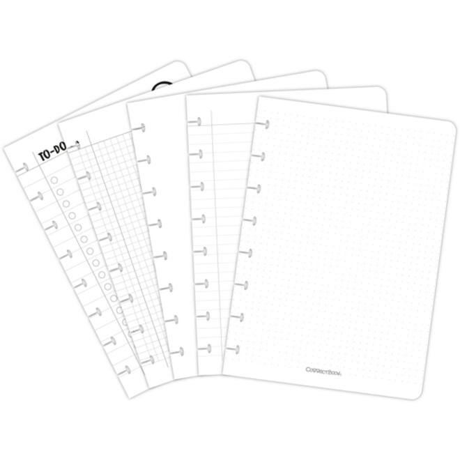Uitbreidingsset Correctbook A5 mix 5 bladen