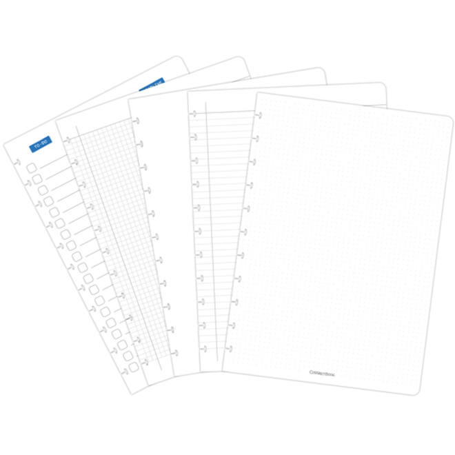 Uitbreidingsset Correctbook A4 mix 5 bladen