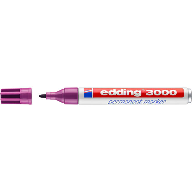 Viltstift edding 3000 rond 1.5-3mm rood violet