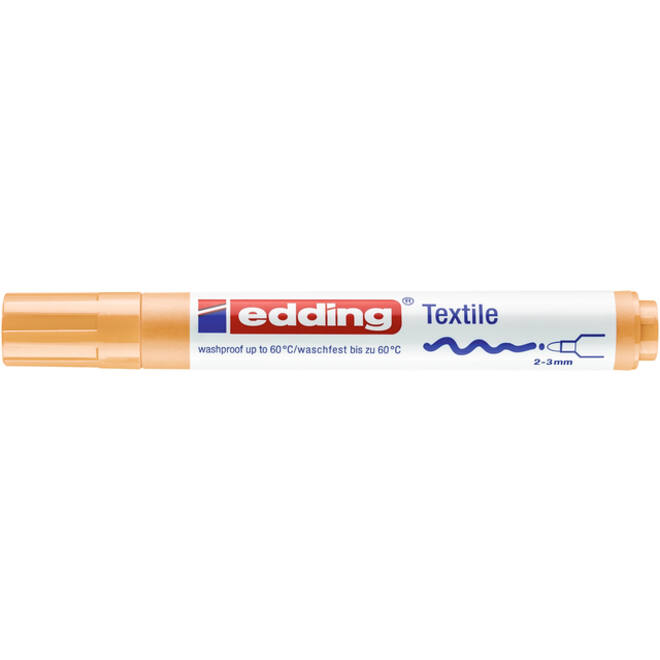 Viltstift edding 4500 textiel rond 2-3mm lichtoranje