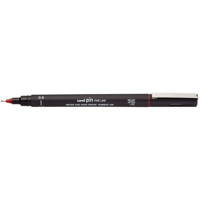Fineliner Uni-ball Pin 0.5mm rood