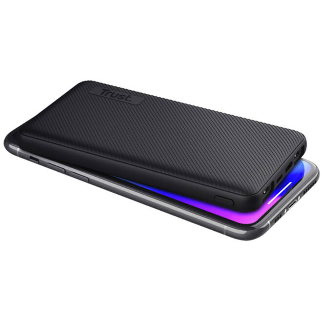 Powerbank Trust Primo 10.000 mAh eco zwart