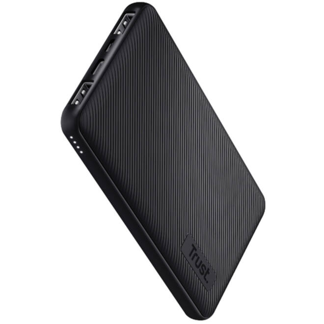 Powerbank Trust Primo 10.000 mAh eco zwart