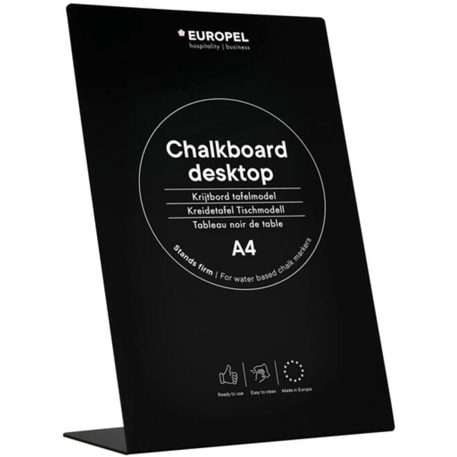 Krijtbord Europel L-standaard A4