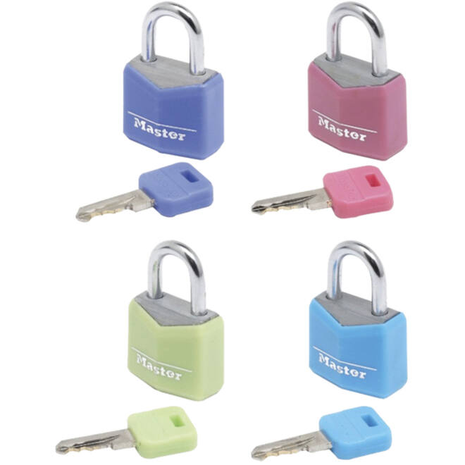 Hangslot MasterLock 4 assorti alu 20mm