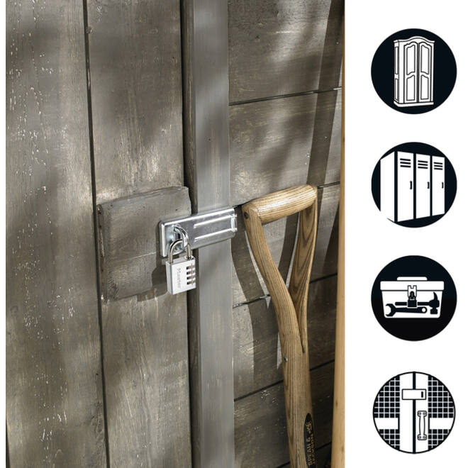 Hangslot MasterLock overval + aluminium 40mm