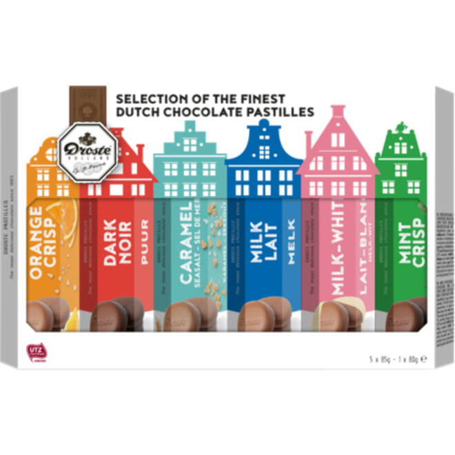 Chocolade Droste pastilles 6-pack kokers 510gr