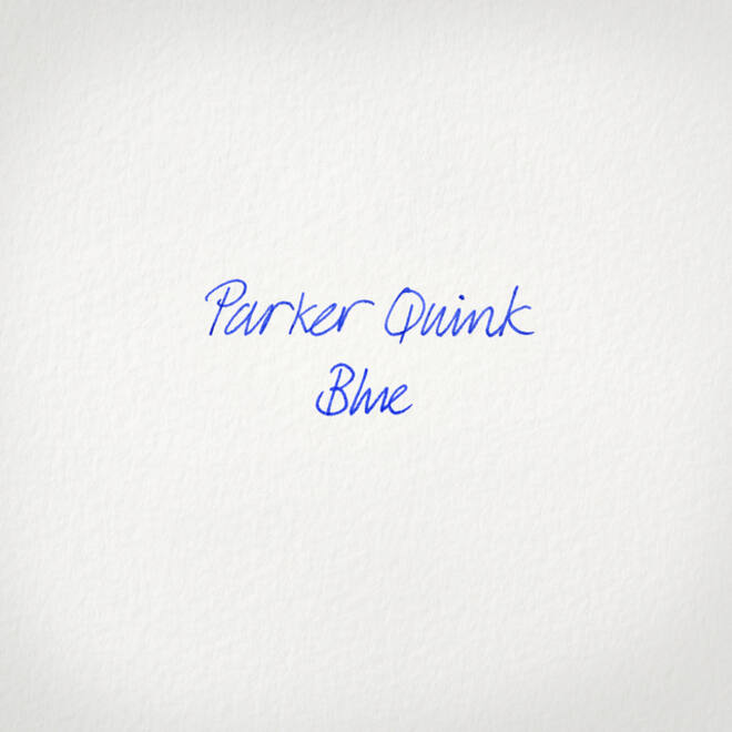 Rollerpenvulling Parker Quink medium blauw blister à 2 stuks