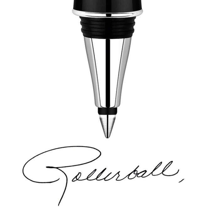 Rollerpenvulling Parker Quink medium zwart blister à 2 stuks