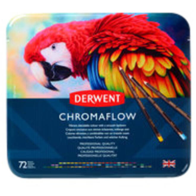 Kleurpotloden Derwent Chromaflow set à 72 kleuren