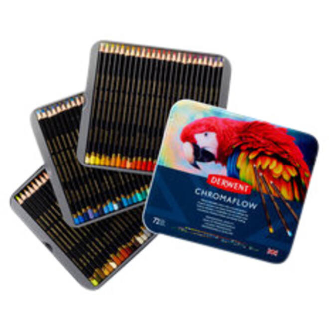 Kleurpotloden Derwent Chromaflow set à 72 kleuren