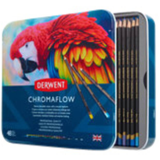 Kleurpotloden Derwent Chromaflow set à 48 kleuren