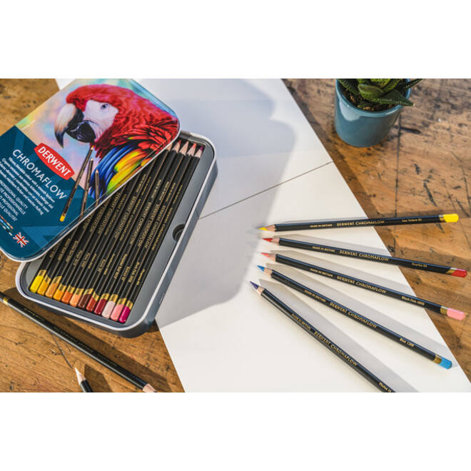 Kleurpotloden Derwent Chromaflow set à 24 kleuren