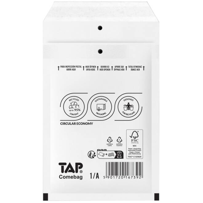 Envelop TAP Comebag luchtkussen nr11 120x175mm 200 stuks