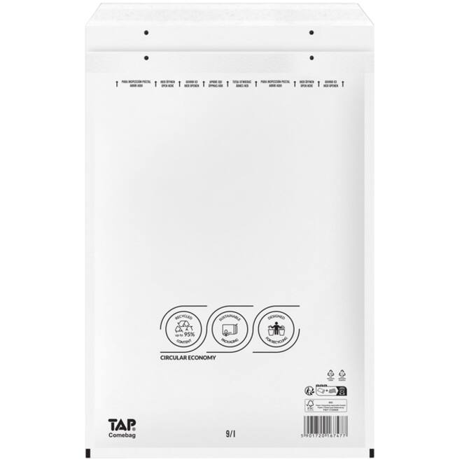 Envelop TAP Comebag luchtkussen nr19 320x455mm 100 stuks