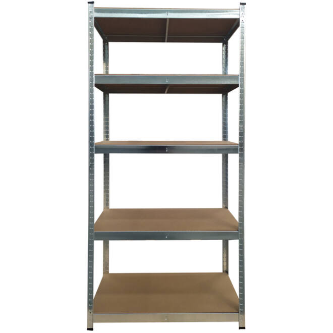 Stellingkast BRASQ 5 borden 90x40x180cm SU175 max 875 KG zilver