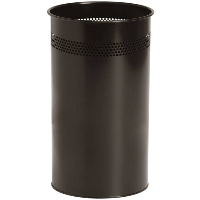 Papierbak BRASQ 21 liter rvs zwart
