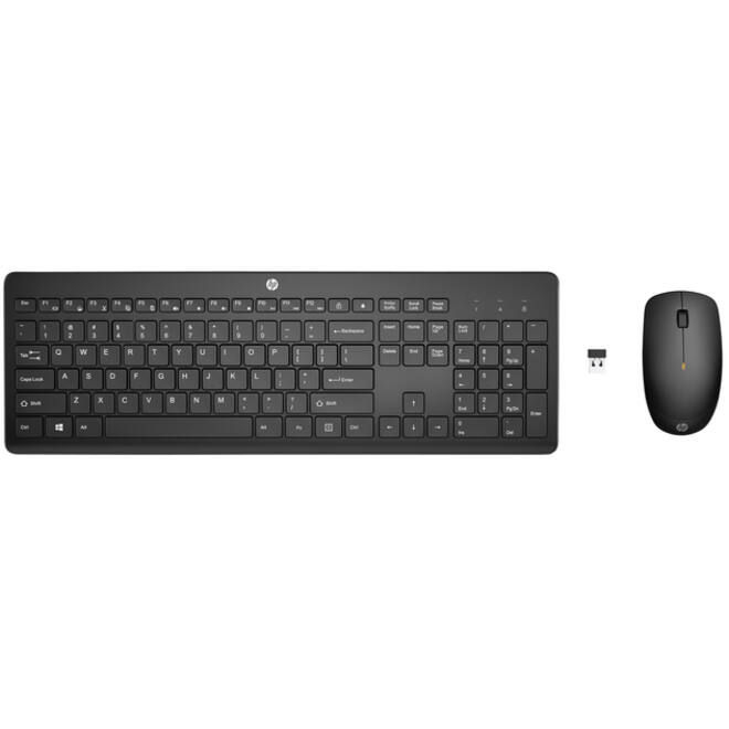Toetsenbord + muis HP 235 draadloos Qwerty zwart