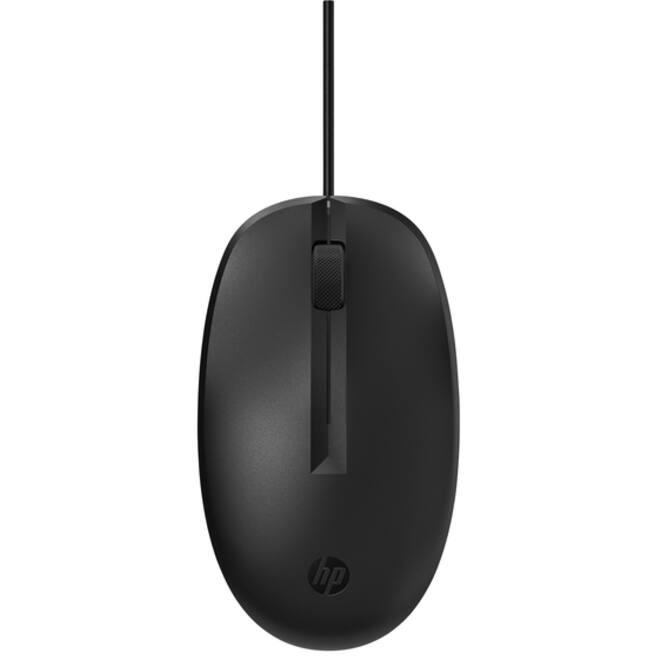 Muis HP 125 bedraad zwart