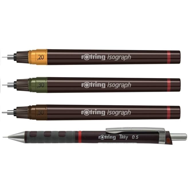 Tekenset rOtring Isograph Junior 4-delig