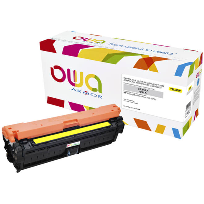 Tonercartridge OWA alternatief tbv HP CE342A geel