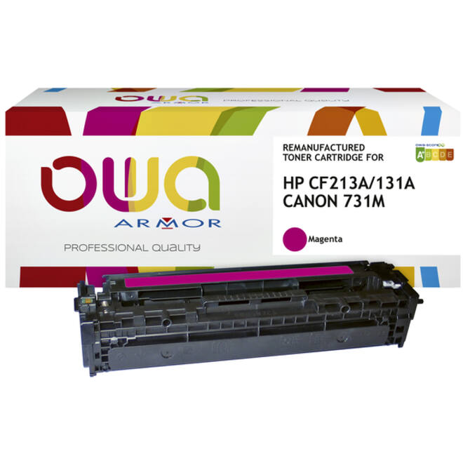 Tonercartridge OWA alternatief tbv HP CF213A rood