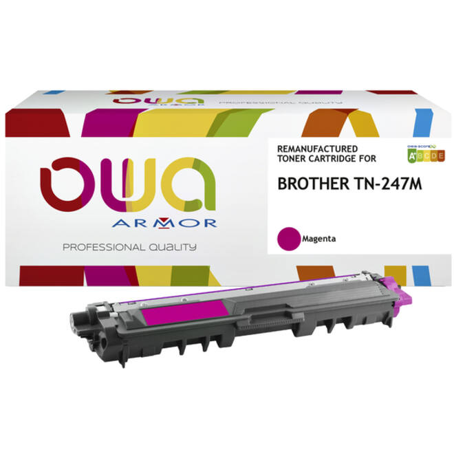 Toner OWA alternatief tbv Brother TN-247M rood