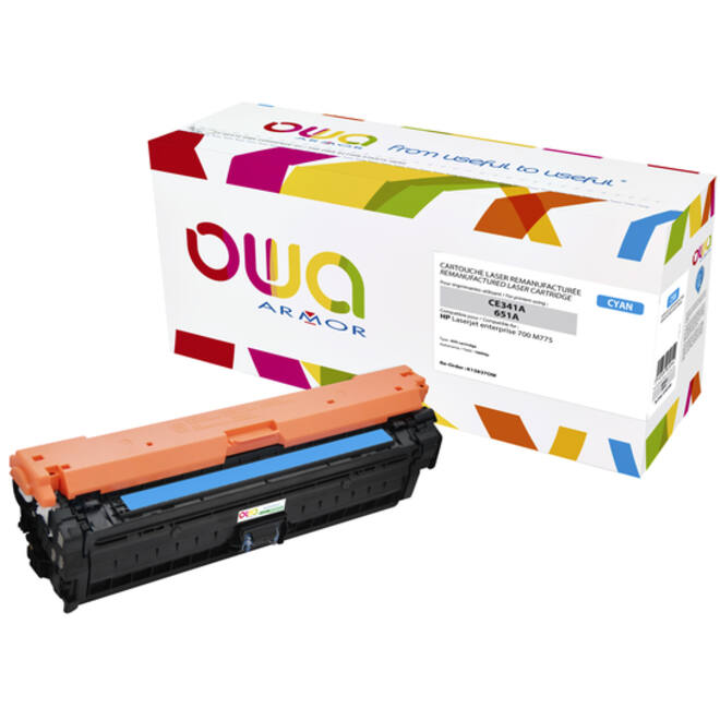 Tonercartridge OWA alternatief tbv HP CE341A blauw