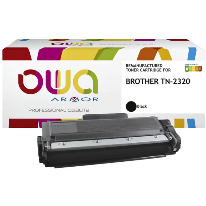 Toner OWA alternatief tbv Brother TN-2320BK zwart