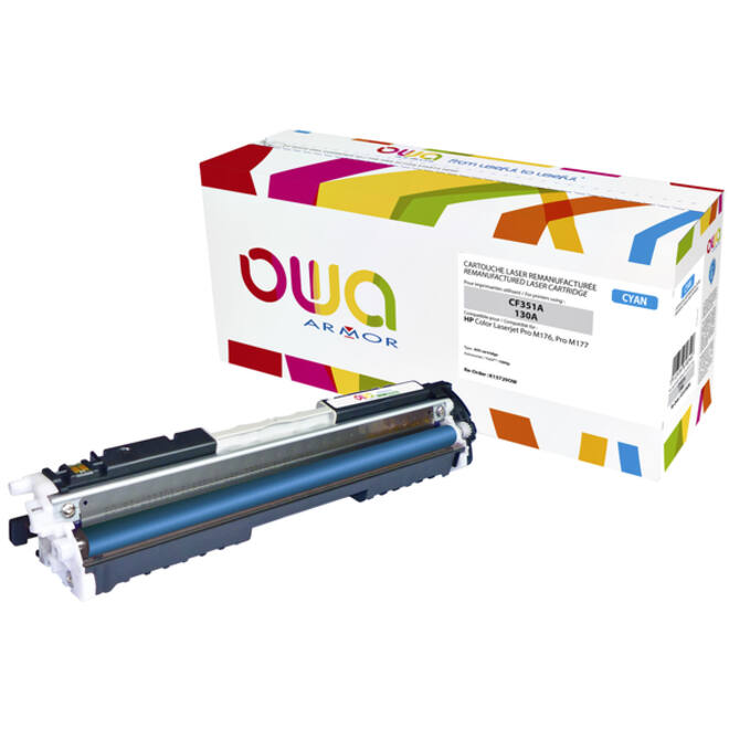 Tonercartridge OWA alternatief tbv HP CF351A blauw