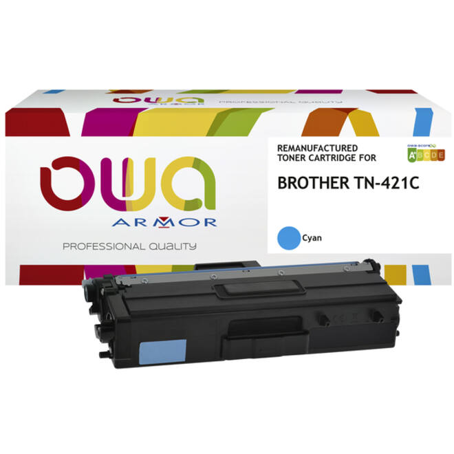 Toner OWA alternatief tbv Brother TN-421C blauw