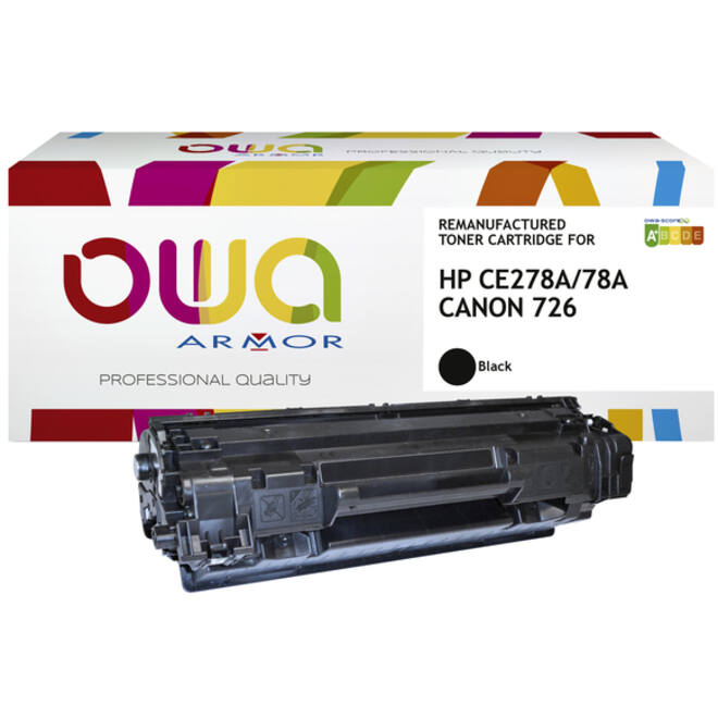 Tonercartridge OWA alternatief tbv HP CE278A zwart