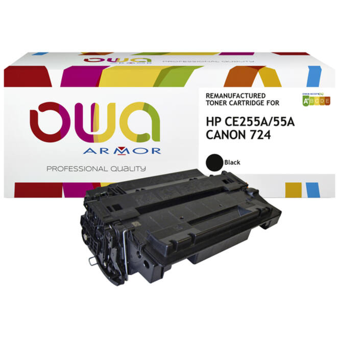 Tonercartridge OWA alternatief tbv HP CE255A zwart