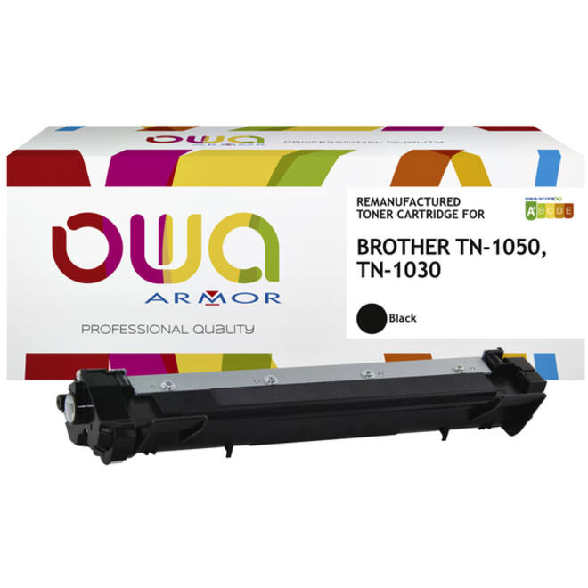 Toner OWA alternatief tbv Brother TN-1050BK zwart