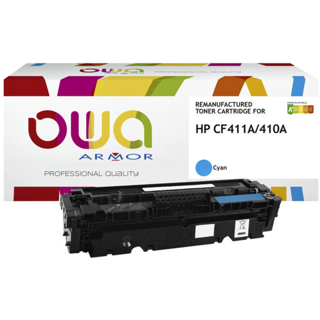 Tonercartridge OWA alternatief tbv HP CF411A blauw
