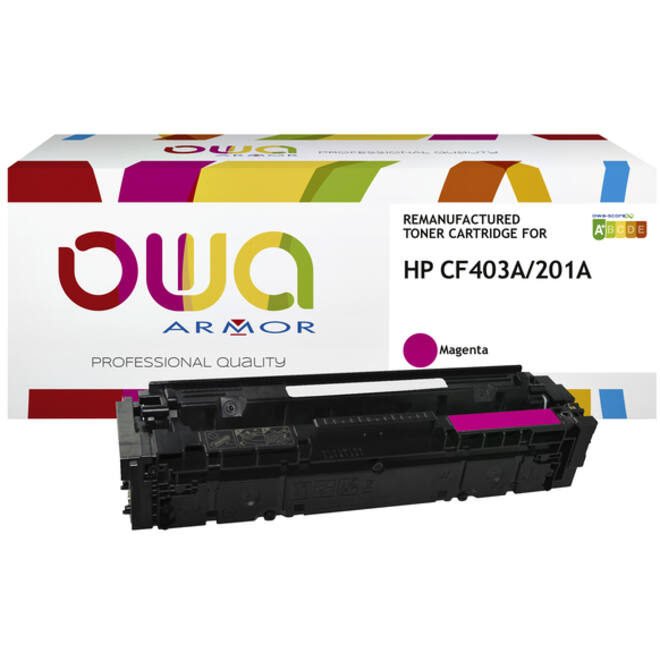 Tonercartridge OWA alternatief tbv HP CF403A rood