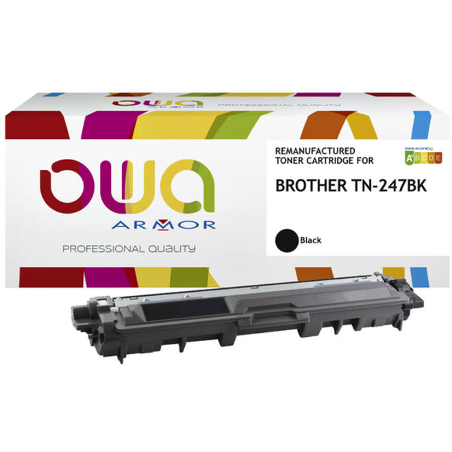 Toner OWA alternatief tbv Brother TN-247BK zwart
