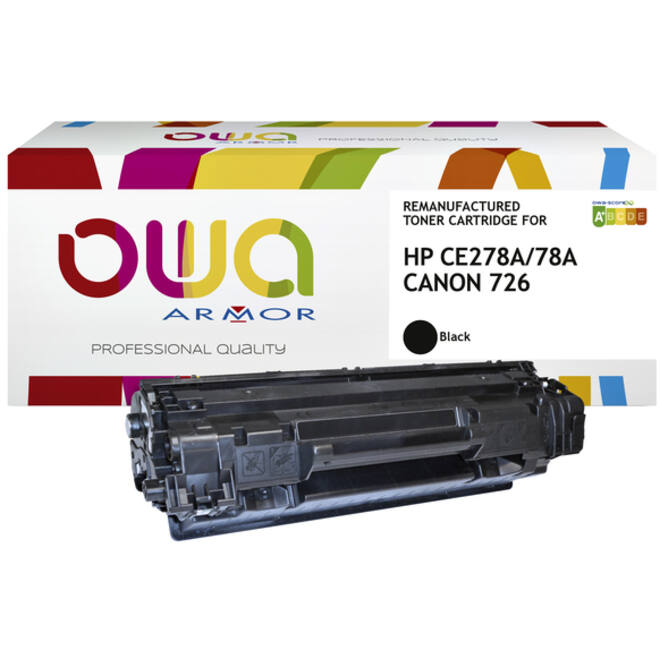 Tonercartridge OWA alternatief tbv HP CE278A zwart