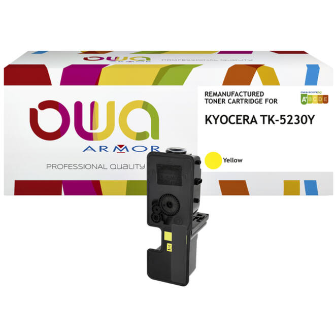 Toner OWA alternatief tbv Kyocera TK-5230Y geel